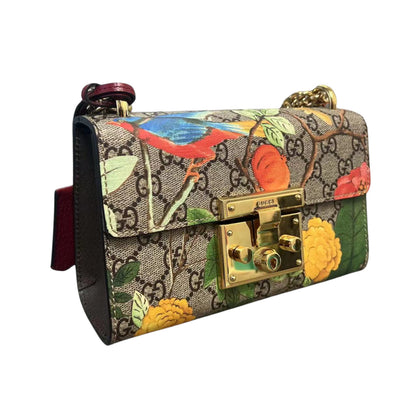Gucci Small Padlock Shoulder GG Supreme Monogram Tian Beige Multicolor