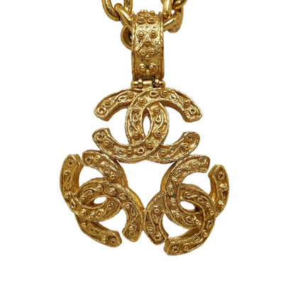 Chanel Triple Coco Necklace Costume Necklace