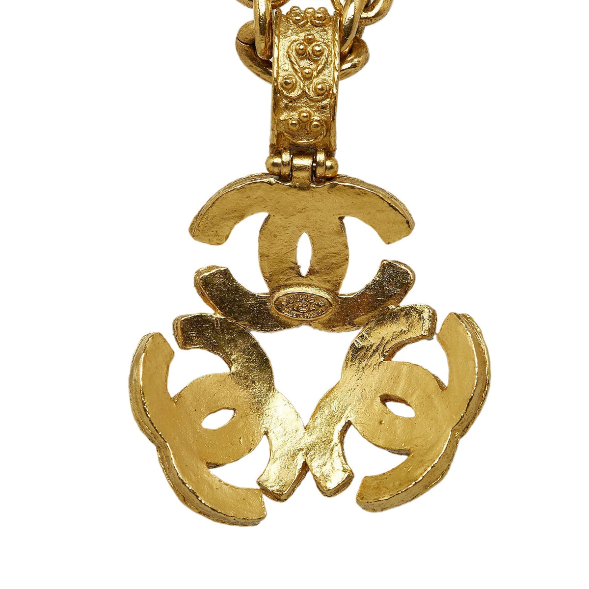 Chanel Triple Coco Necklace Costume Necklace
