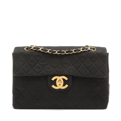 Chanel Decamatrasse Cotton Single Flap Double Chain Bag Black Gold  2nd