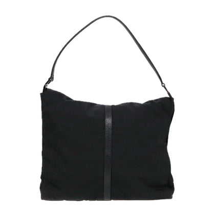 GUCCI Jackie Shoulder Bag Nylon Black Silver 001 3355 Auth 89141
