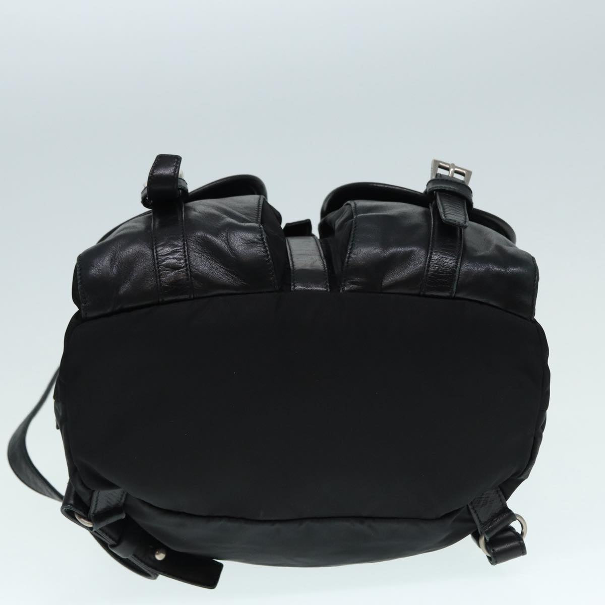 PRADA Backpack Nylon Black Auth 89322