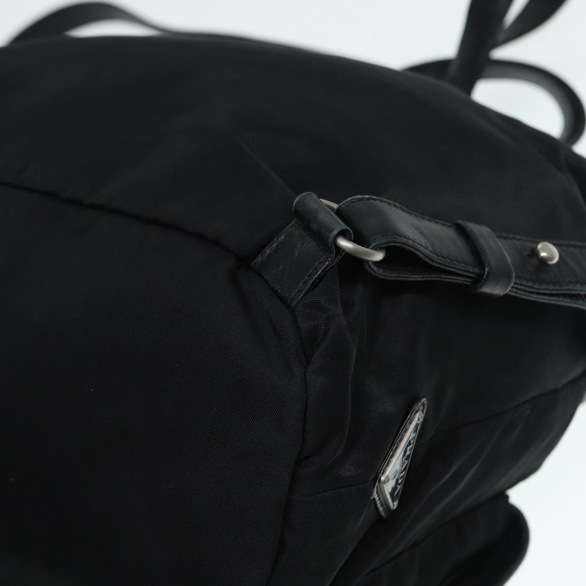 PRADA Backpack Nylon Black Auth 89322