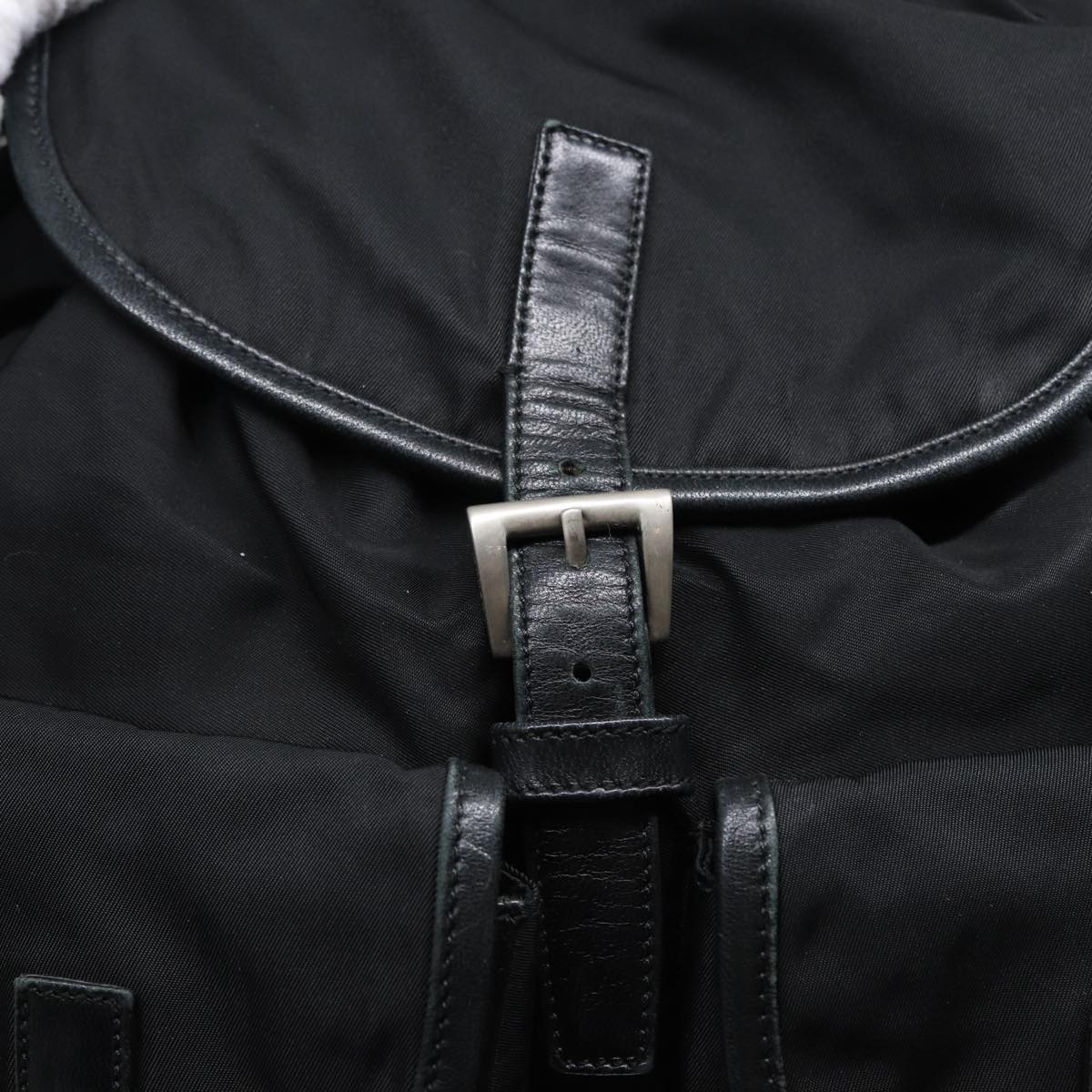 PRADA Backpack Nylon Black Auth 89322