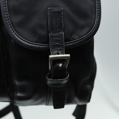 PRADA Backpack Nylon Black Auth 89322