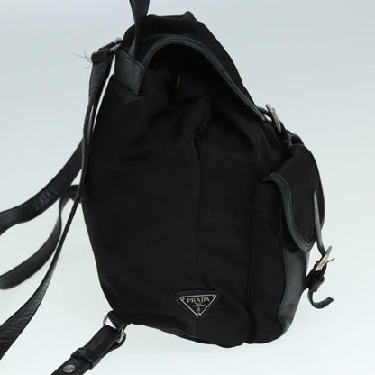 PRADA Backpack Nylon Black Auth 89322