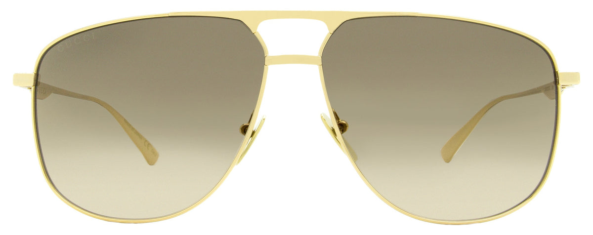 Gucci Men's Pilot Sunglasses GG0336S 001 Gold 60mm