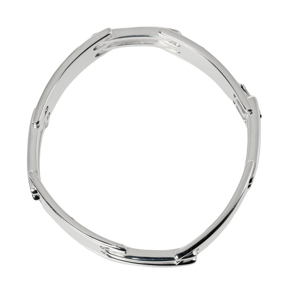 Gucci Logo Plate Silver Silver Bracelet Jewelry