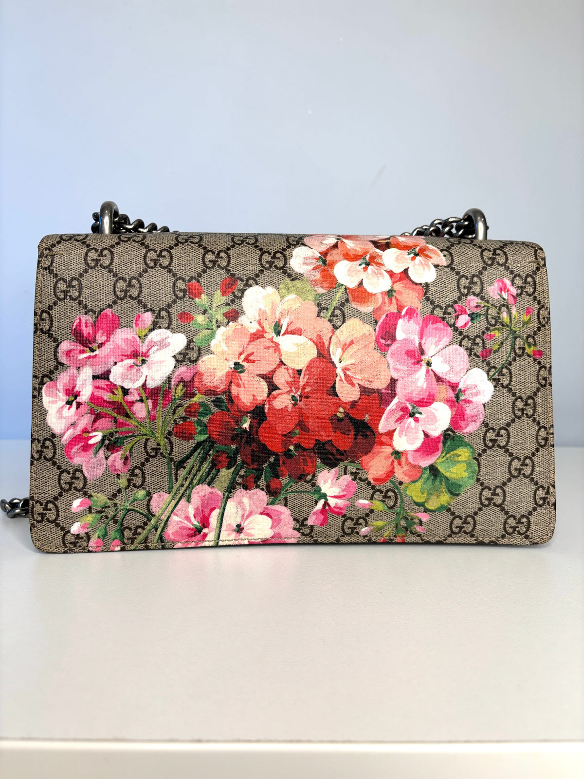 Gucci Dionysus GG Blooms Supreme Shoulder Bag Preloved