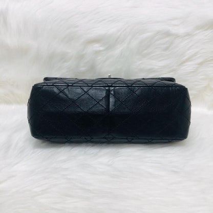 Reissue 227 Aged Calfskin Leather Black Silver Hardware
