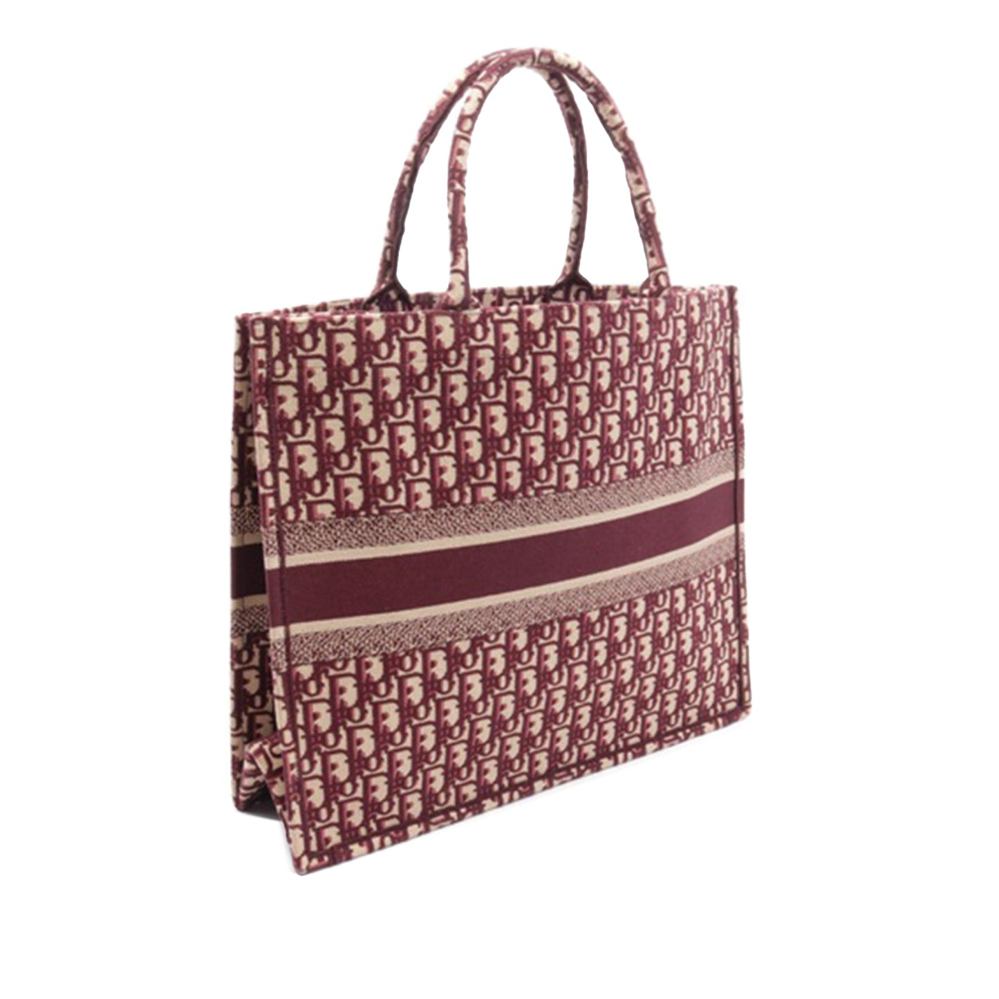 Large Oblique Canvas Book Tote