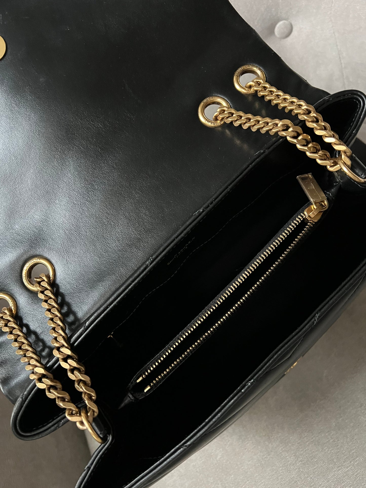 Yves Saint Laurent (YSL) Medium Black Lou