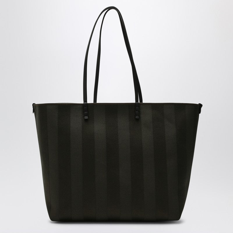Fendi Dark Green Roll Large Reversible Shopper Bag Women