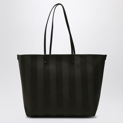 Fendi Dark Green Roll Large Reversible Shopper Bag Women