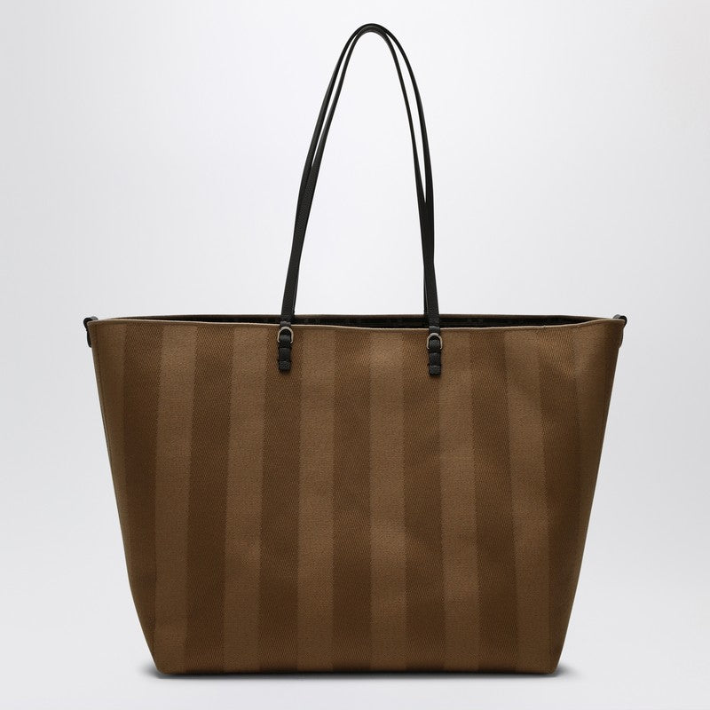 Fendi Cappuccino-Coloured Roll Large Reversible Shopper Bag Women