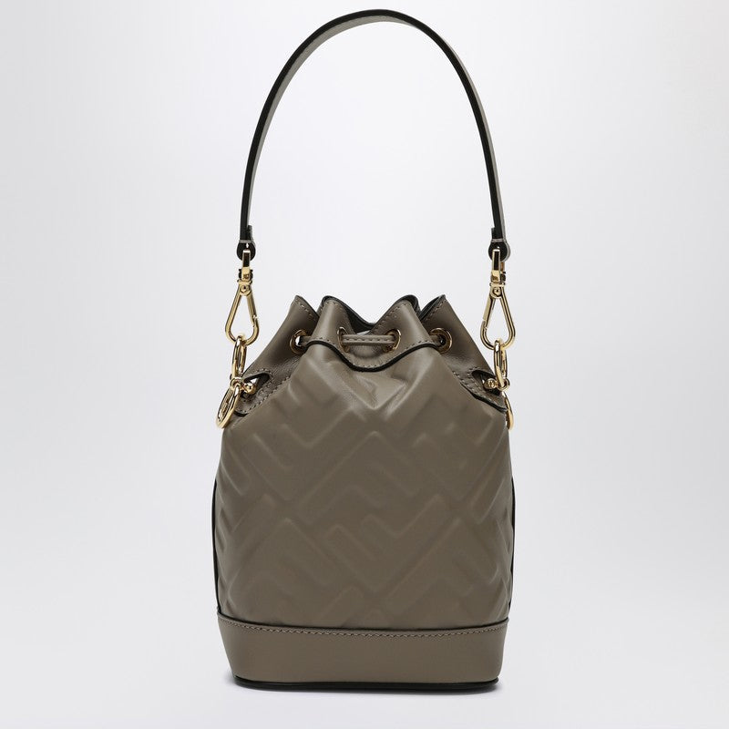 Fendi Mon Tresor Minibag In Dove-Coloured Leather Women