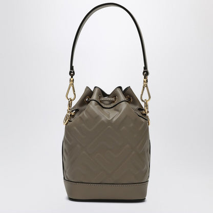 Fendi Mon Tresor Minibag In Dove-Coloured Leather Women