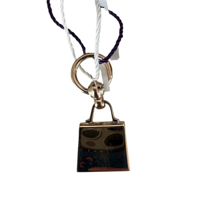 Hermès Top Kelly Pendant Light Rose Gold Necklace Charm Scarf Ring