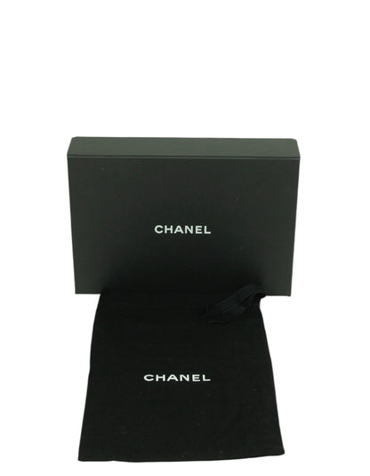 Chanel Blue Chevron CC Classic Flap Wallet