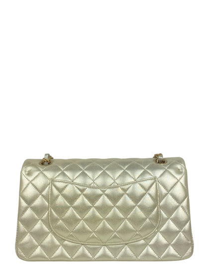 Chanel Gold Lambskin Medium Double Flap Bag