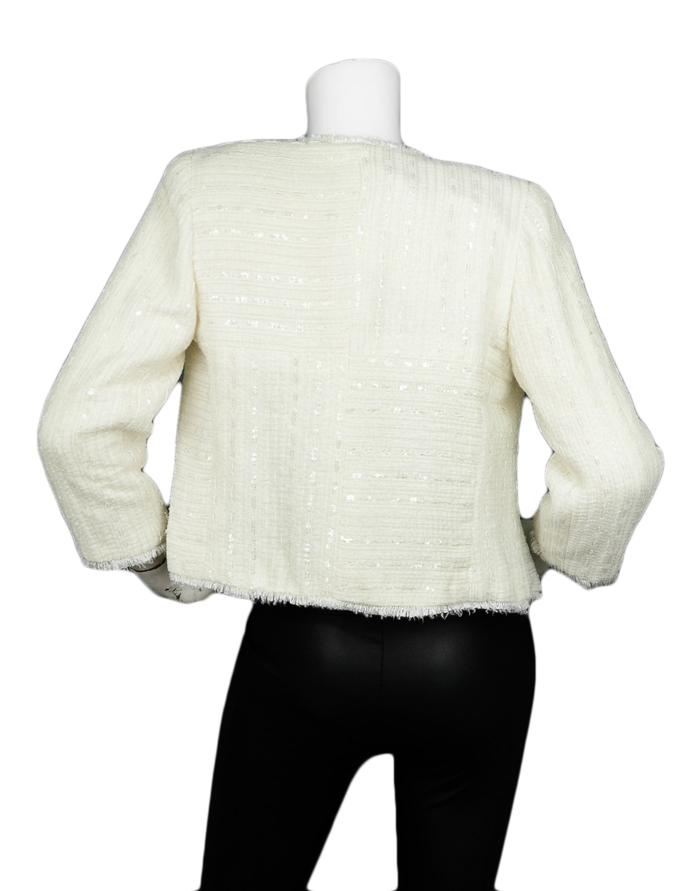 Chanel Cream Boucle Jacket and Shell sz 40
