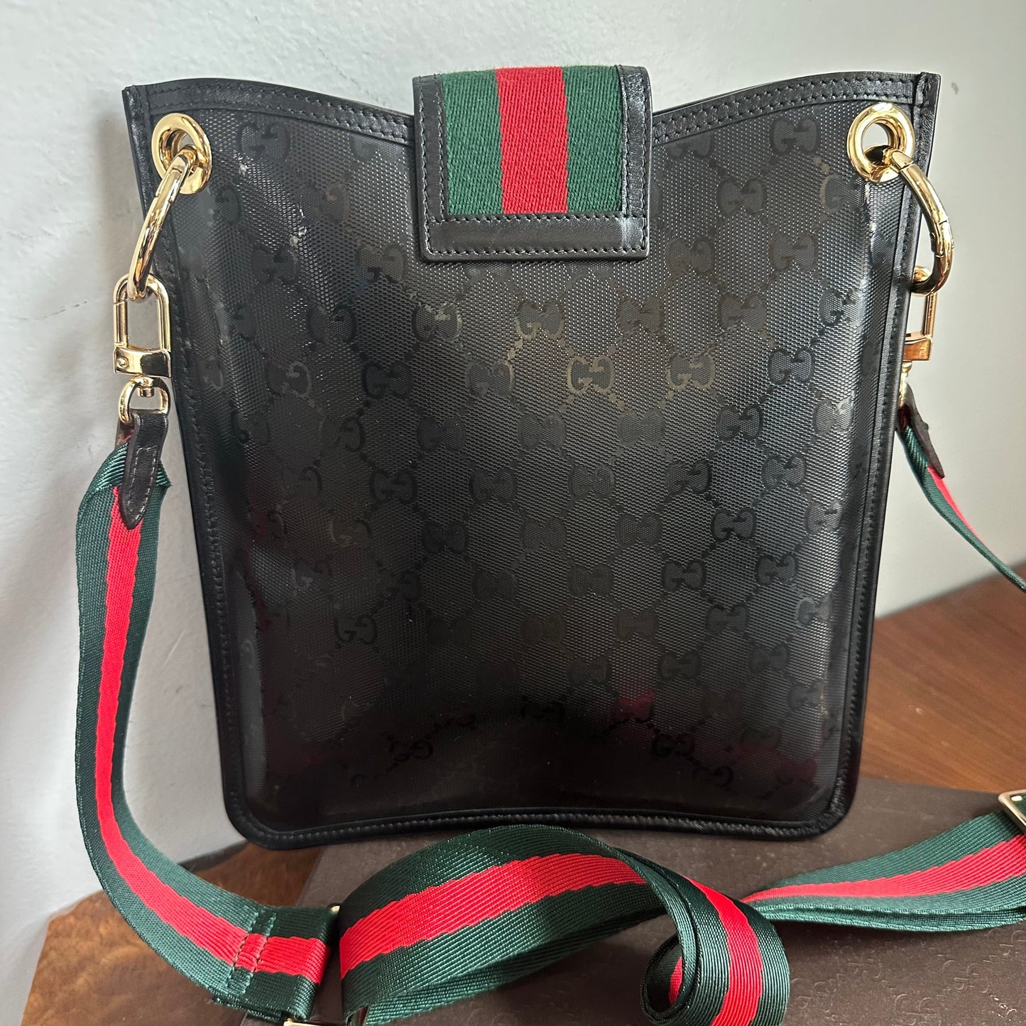 The Swan Messenger -Orvis bags Imprime Gucci in Black
