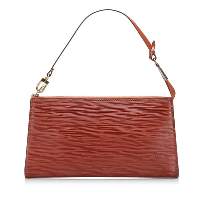 LOUIS VUITTON Epi Pochette Accessoires Brown