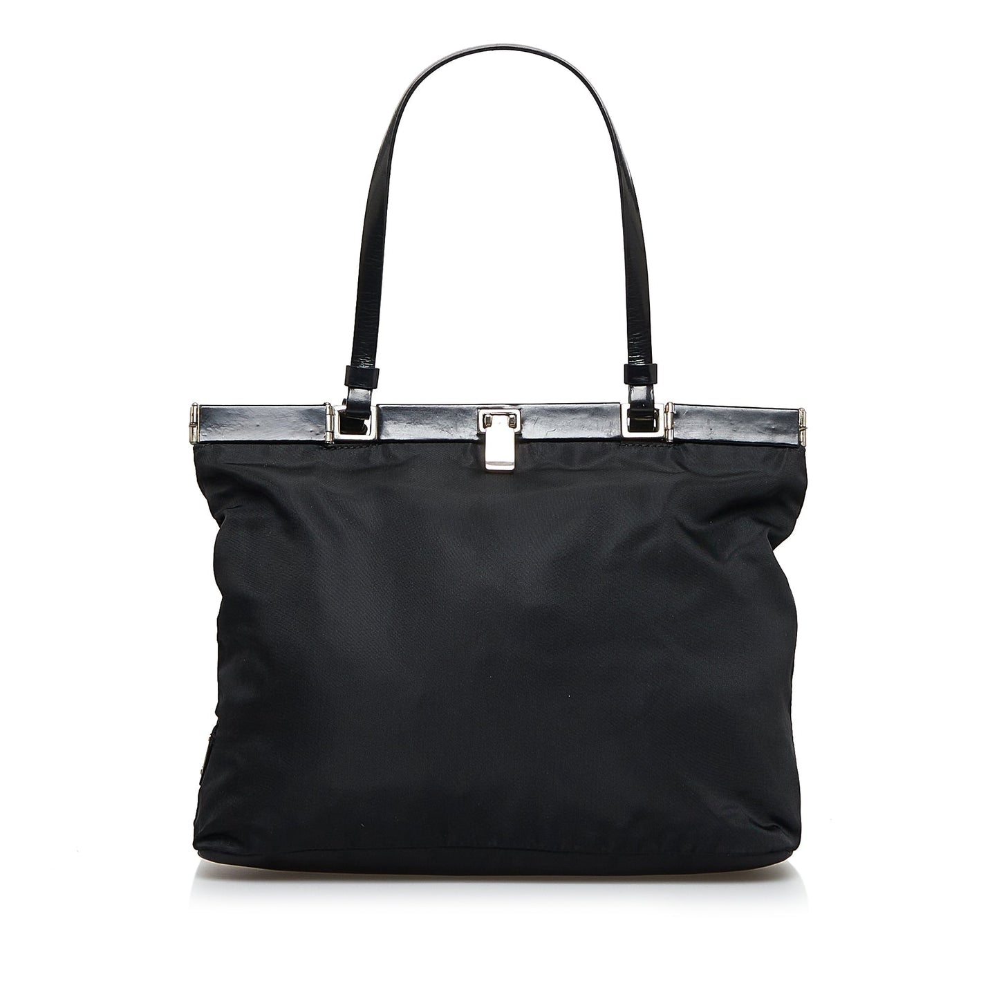 Prada Tessuto HandBag Black Nylon Canvas