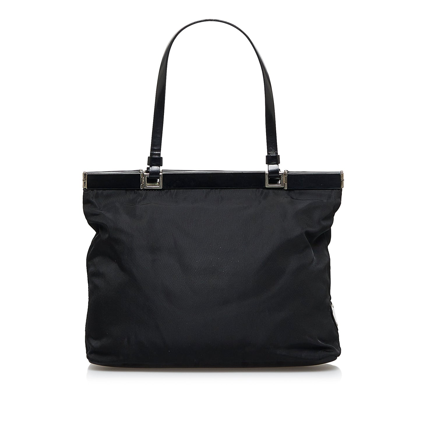 Prada Tessuto HandBag Black Nylon Canvas