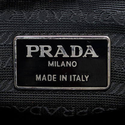 Prada Tessuto HandBag Black Nylon Canvas