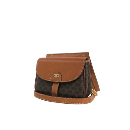 CELINE  Shoulder bag Brown Vintage nwujcb