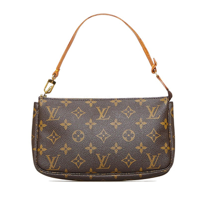LOUIS VUITTON Monogram Pochette Accessoires Brown