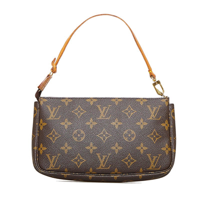 LOUIS VUITTON Monogram Pochette Accessoires Brown