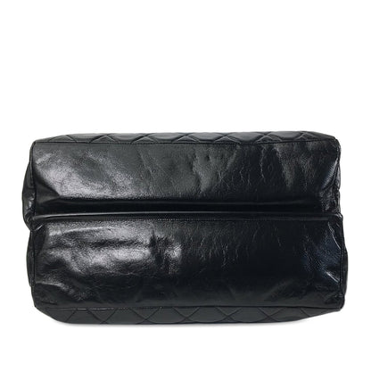 CHANEL CC Quilted Calfskin Satchel