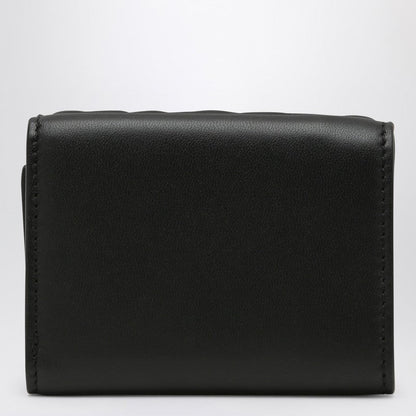 Fendi Black Micro Trifold Baguette Wallet Women