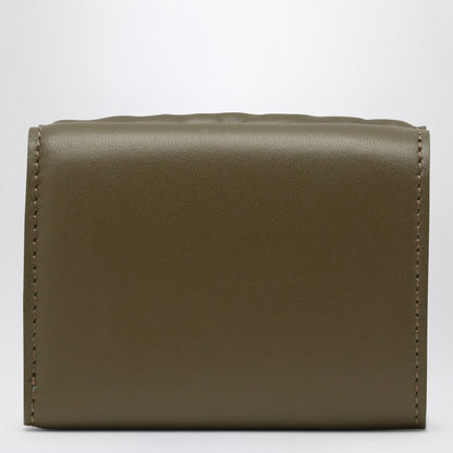 Fendi Green Micro Trifold Baguette Wallet Women