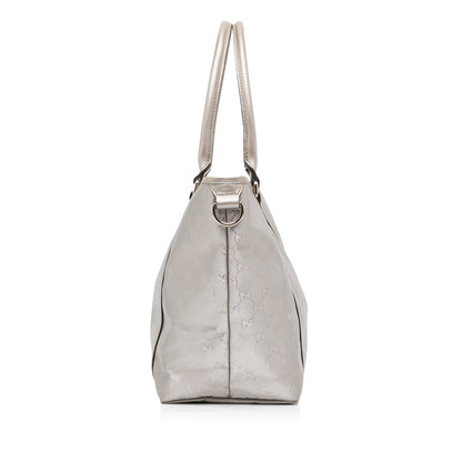 Silver Gucci GG Imprime Joy Tote Bag