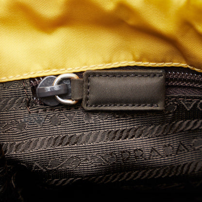 Prada Tessuto Tote Yellow Nylon Canvas