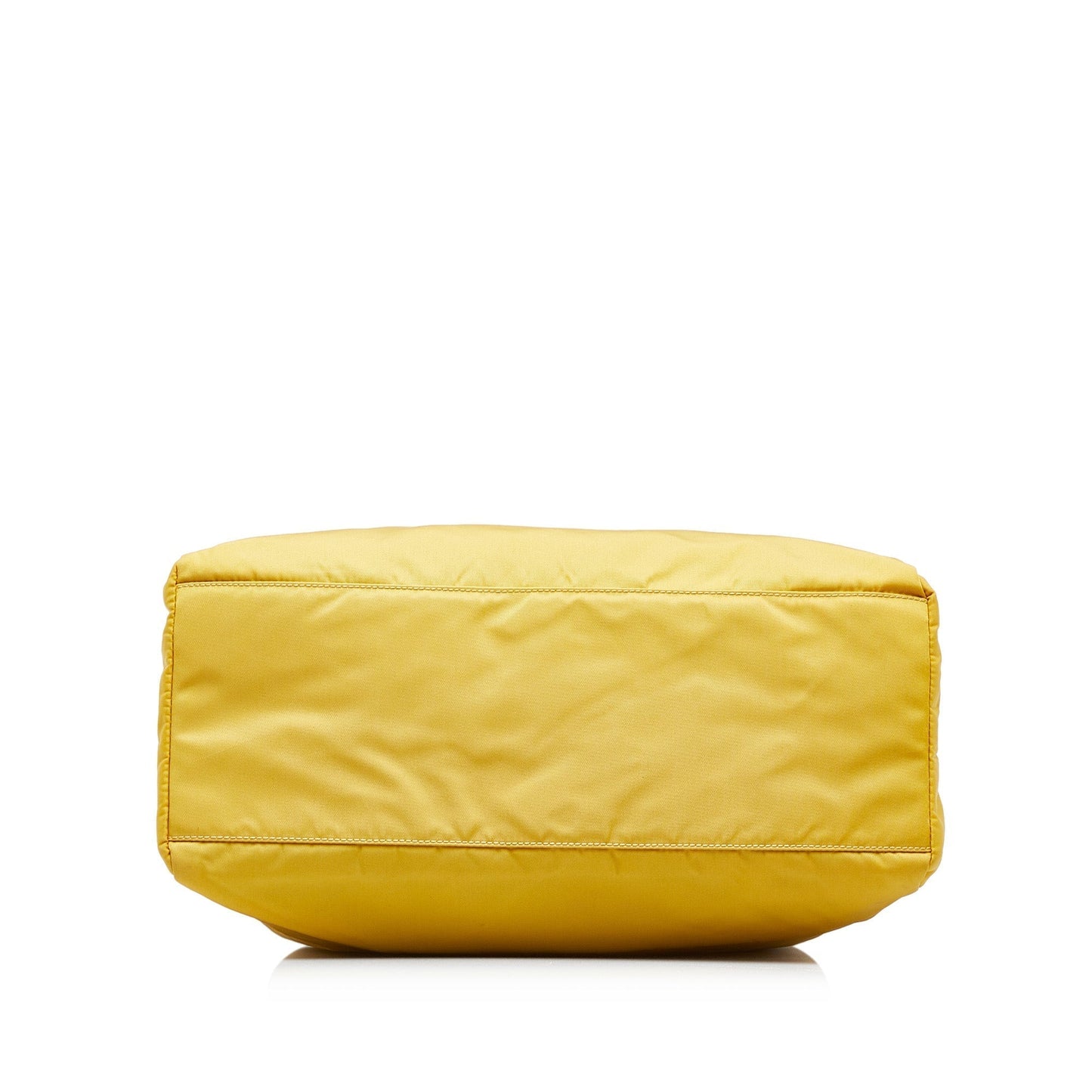 Prada Tessuto Tote Yellow Nylon Canvas