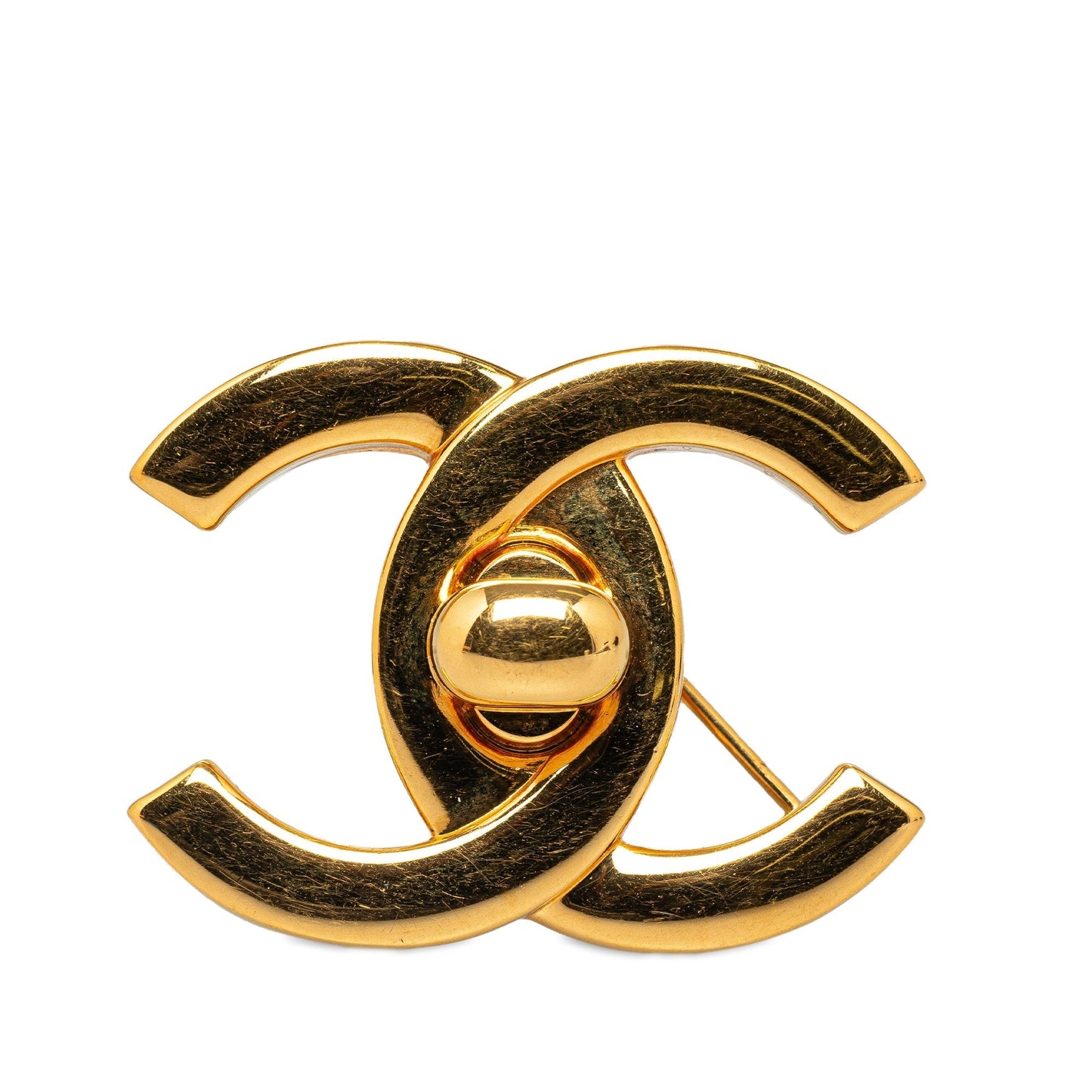 CHANEL CC Turn-Lock Brooch Costume Brooch