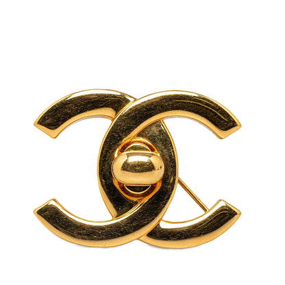 CHANEL CC Turn-Lock Brooch Costume Brooch