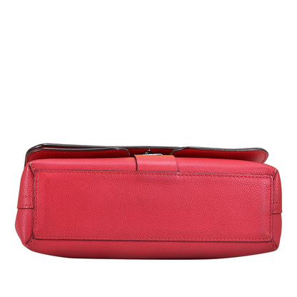 Red Louis Vuitton Monogram Cuir Plume Ecume Very Chain Bag Satchel