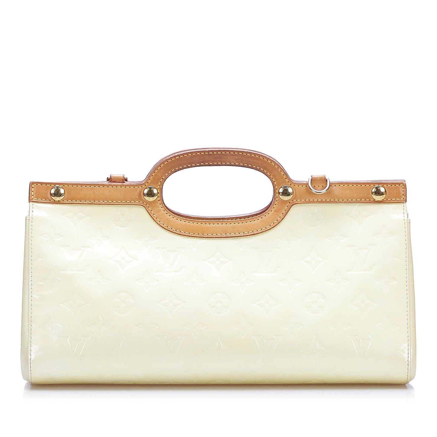 LOUIS VUITTON Monogram Vernis Roxbury Drive White
