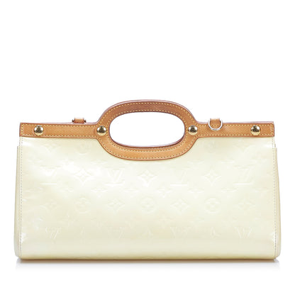 LOUIS VUITTON Monogram Vernis Roxbury Drive White