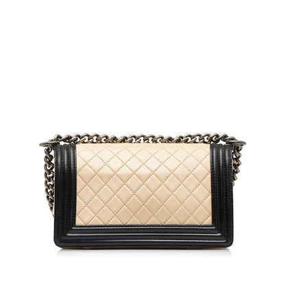 Chanel Medium Bicolor Boy Shoulder Bag