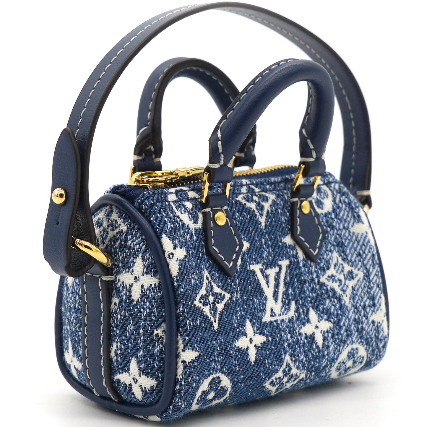 Louis-vuitton Micro Speedy Denim Bag Charm