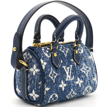 Louis-vuitton Micro Speedy Denim Bag Charm