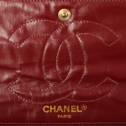 CHANEL Around 1992 Made Paris Limited Design Flap Chain Bag Black