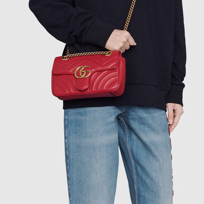 (WMNS) Gucci GG Marmont Mini Shoulder Bag Red 446744-DTDIT-6433