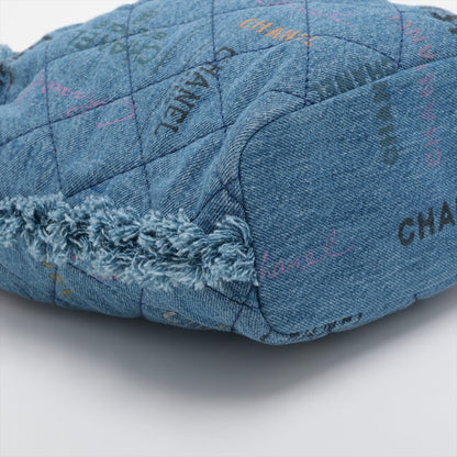 Chanel Matrasse Denim Handle Shoulder Bag Blue G